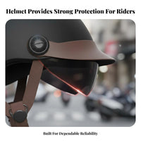 Retro Half Helmet 3C Certified 3/4 Retro Helmet Breathable for Commuters, Motorcyclists, Weather-Resistant Use, Commuting, Daily Travel