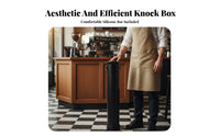 Large Capacity Floor Standing Knock Box Easy to Clean Commercial Coffee Grounds Bin Long-Lasting for Baristas, Restaurant Team, Cafes