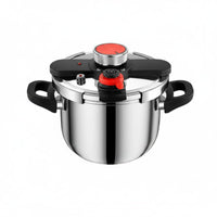 Thickened Body Burst-resistantProof Pressure Cooker 6 Safety Protections Stovetop Pressure Cooker Quick-Seal Lid Cookware Single-Hand-Hand Locking for Gas Cooktop