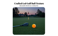 6 Pieces High Visibility LED Golf Ball Easy to Find Light up Golf Ball Strike Activated for Women, Backyard Practice, Driving Range, Outdoor