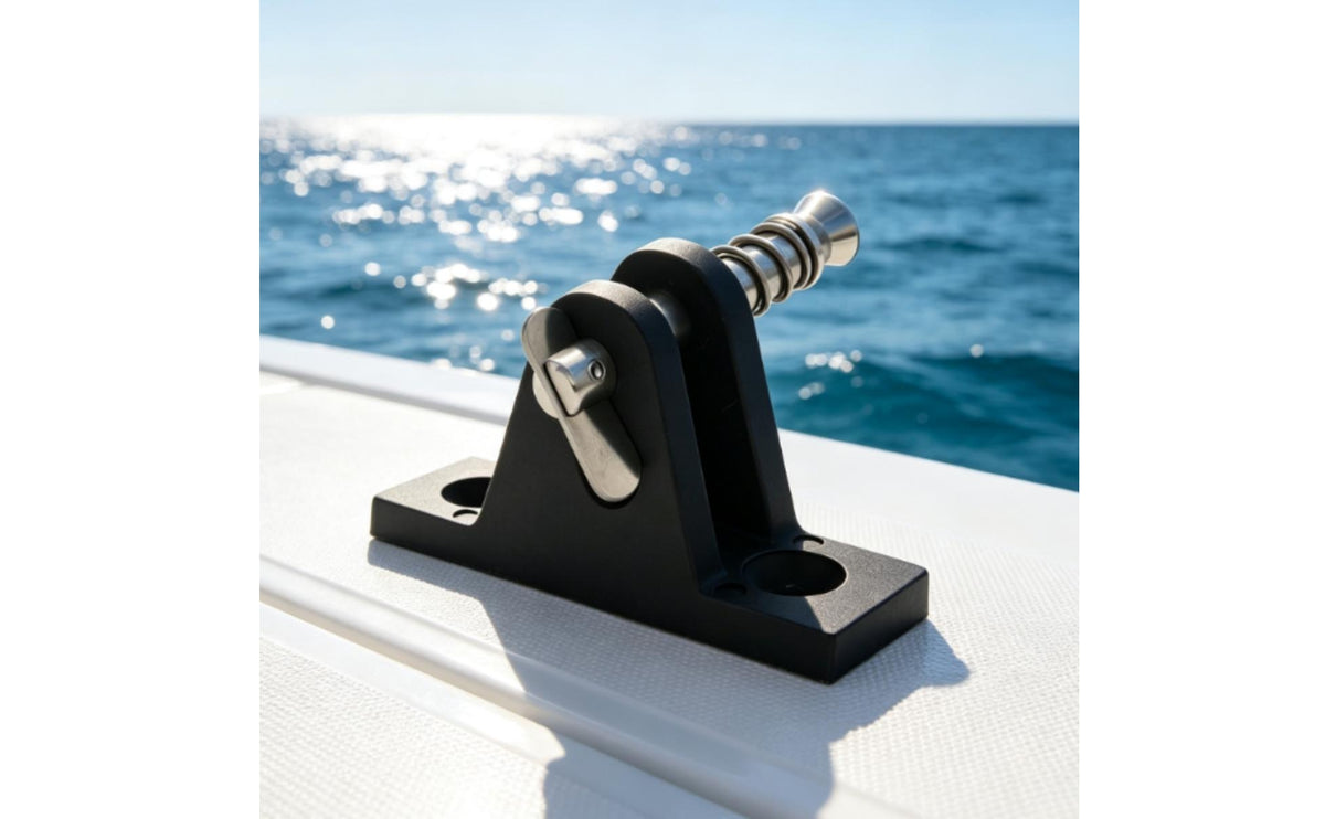 High-Strength Mounting Bracket Reinforced Bracket with Pin Long-Lasting Rear Hinge Mount Sleek for Canopy, Marine