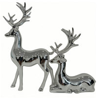 Deer Figurine Mirrored Deer Figurine Glossy Figurines for TV Cabinet