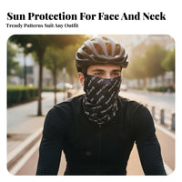 Sun Protection Face Covering Breathable Neck Gaiter with Ear Loops Cooling Face Cover Lightweight Cooling Neck Tube With