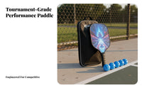Pickleball Paddle Set Comfortable Grip Pickleball Equipment Kit Long-Lasting Printed Design for Children