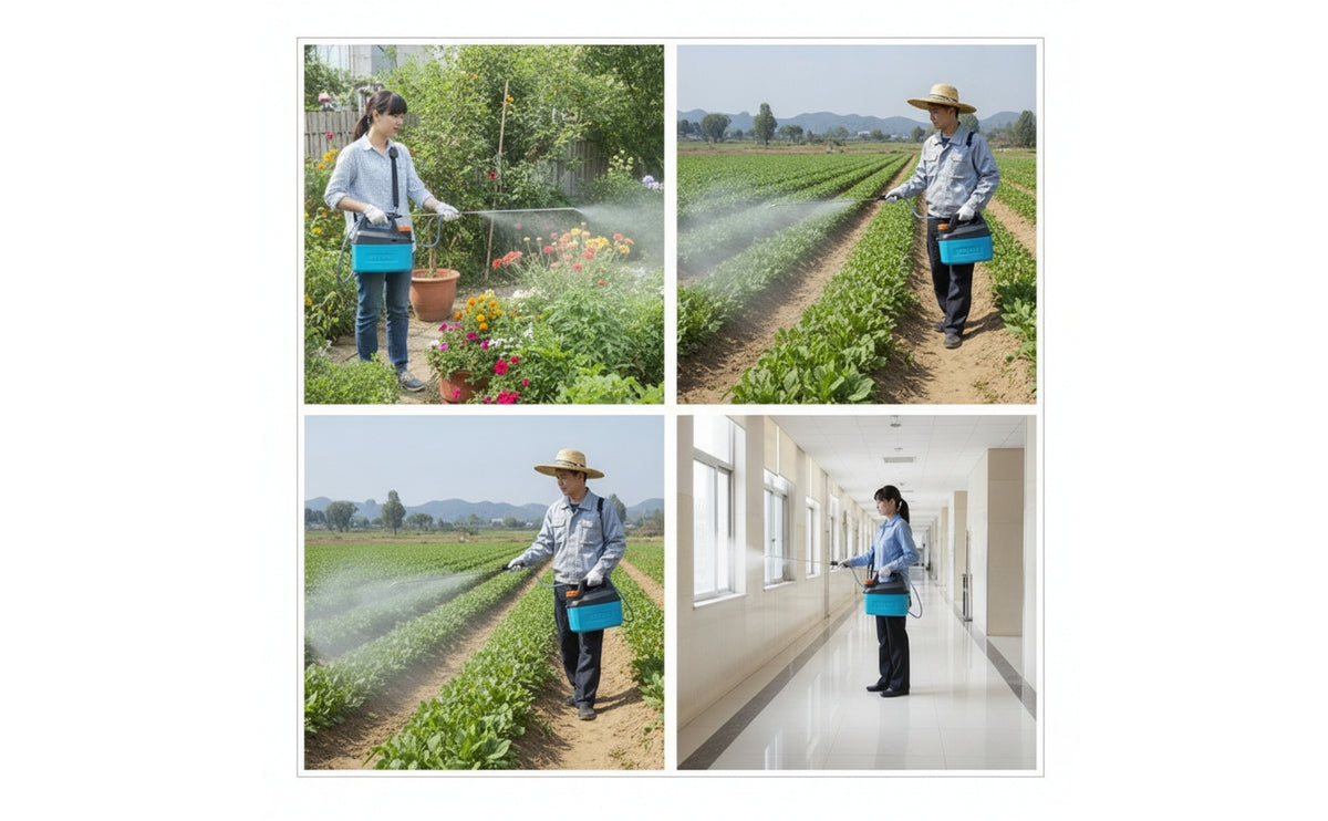 Electric Backpack Sprayer Powered Backpack Sprayer with Nozzles Portable for Gardeners, Homeowners, Garden, Yard, Greenhouse