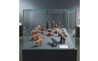 12 Pieces Prehistoric Toy Figures Vivid Prehistoric Figurines Freestanding Caveman Figurines for Students, Collectors