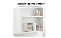 Transparent Front Under-Shelf Storage Bin Wall-Mounted Cabinet Organizer Clear View Bathroom Container Space-Saving for Homeowners, Renters, Students, Dorm Room, Kitchen