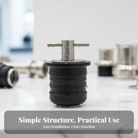 Stainless Steel Boat Plug Watertight Closure T-Handle Drain Plug Seafaring Hardware Leakproof for Boats, Livewells