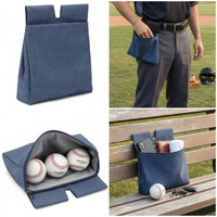 Umpire Ball Bag with Pockets Waist-Worn Umpire Ball Bag Lightweight Strong for Umpires