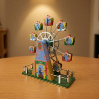 Musical Observation Wheel Vintage-Style Observation Wheel with Musical Box Nostalgic Ornament for Office