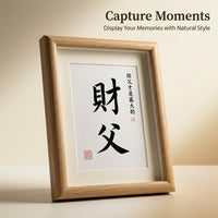 Wooden A4 Photo Frame with Stand Picture for Family Tabletop or Wall Hanging, Certificate Display for Home