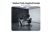 Cold-Rolled Steel Frame Console Desk Fireproof Desktop Control Center Workstation Modular Design Security Dispatch Console Heavy Duty for Dispatchers, Control Room Operators, IT Professionals