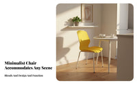 Stackable Design Armless Molded Shell Chair Space-Saving Armless Utility Chair Minimalist & aesthetic Multipurpose Seat Ergonomic Support for Office Workers, Event Planners, Business Owners, Conference Room, Reception Area, Home