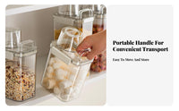Airtight Grain Storage Bin Dampness-Resistant-Resistant Rice Storage Container Rice Dispenser with Measuring Cup
