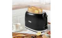 Two-Slice Toaster Non-Slip Toaster with Crumb Tray Adjustable Easy to Clean for Kitchen, Small Apartments
