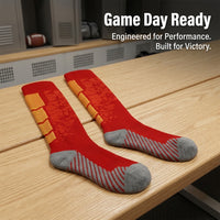 Athletic Moisture-Wicking Socks for Men, Padded for Soccer and Basketball, Anti-Slip Football for Kids, Knee High Sport