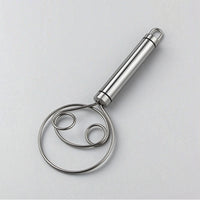 Hand Whisk Handheld Egg Beater Stainless Steel Whisk Easy-to-Clean Kitchen Tool Rust-Resistant for Bakers, Baking