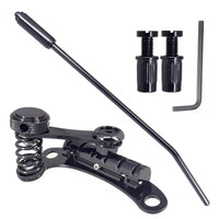 Roller Saddle Bridge Zinc Alloy Tremolo Bridge Easy to Install String Anchor Tailpiece for Guitarists
