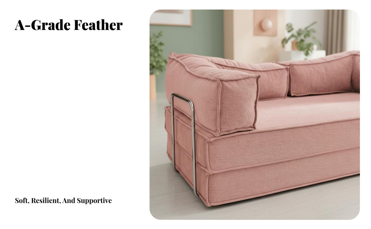 Foldable sectional Sleeper Sofa Vintage Look sectional Corduroy Sofa Bed century-inspiredcentury-inspired-century-inspired-century modern aesthetic and design adaptable Seating Oversized for Apartment Dwellers, Families, residents, Lounge Area