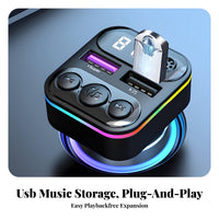 QC3.0 Wireless Radio Adapter Fast Charging Car MP3 Player