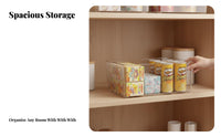Clear Stackable container adaptable Use Stackable Pfinalic container sturdy for Refrigerator