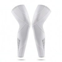 Extended Knee Sleeves Elastic Knee Sleeves with Silicone Strip Leg Sleeve with Silicone Strips Breathable for Athletes