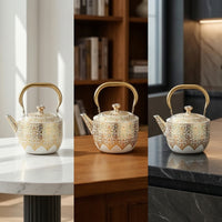 Stovetop Tea Kettle Decorative Kettle with Strainer Ergonomic Teapot with Infuser for Kitchen