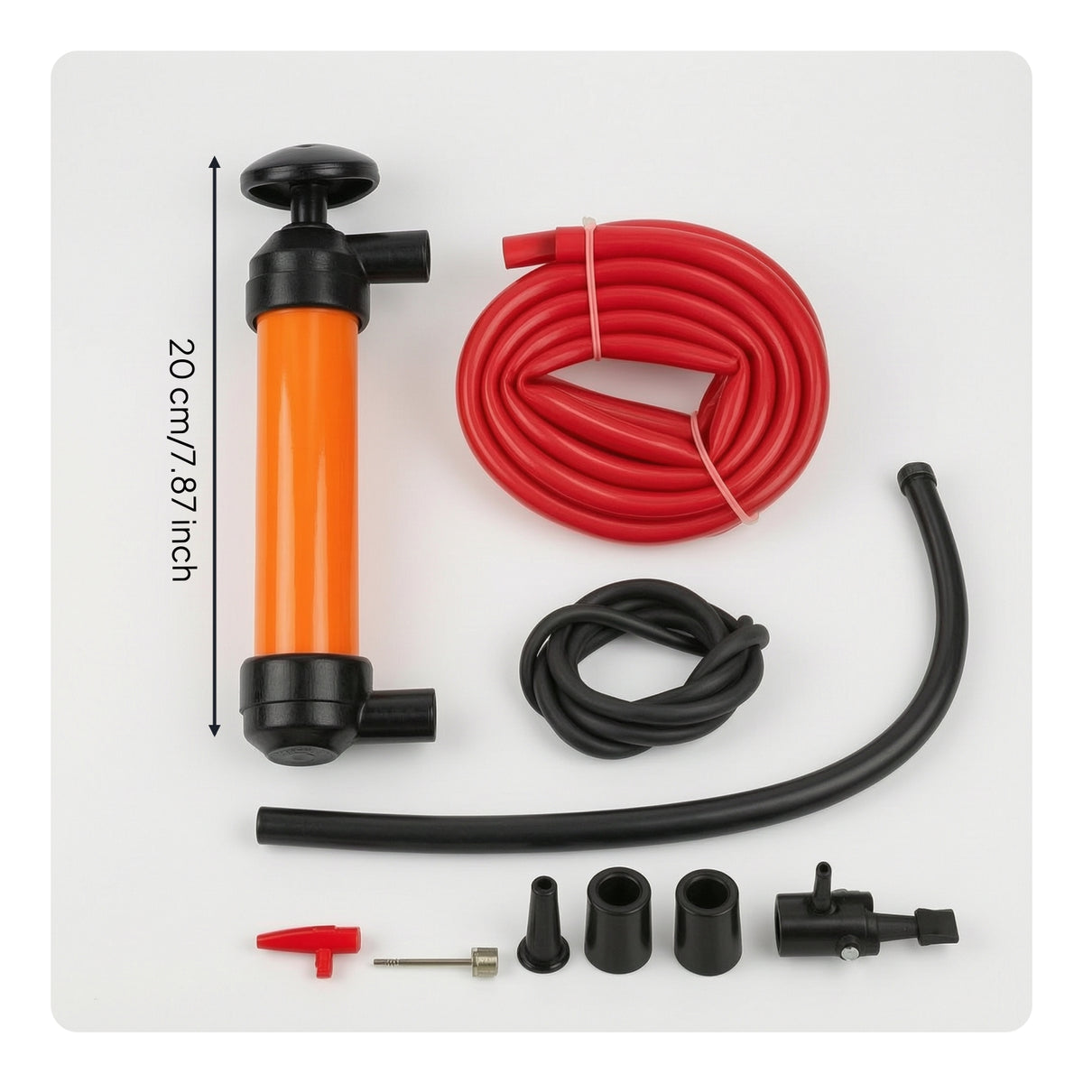 Hand-Operated Oil Extractor Pump Spillunrestricted Fluid Extractor Pump Lightweight User-Friendly for Fuel Siphoning