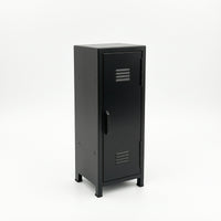 Desktop Storage Cabinet Metal Mini Locker Cabinet with Single Door Compact Narrow for Office, Vanity