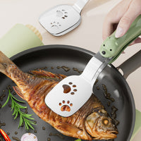 Spatula Tongs Two-Functionpurpose Spatula with Clip Food Clip Multifunctional Utensil Slotted for Home Cooks, Kitchen, Cooking