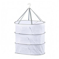 Rigid Frame Foldable Hanging Drying Basket Breathable Mesh Drying Basket Airing