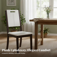 Modern Minimalist Design Upholstered Wooden Chair Sturdy Wood Legs Tufted Backrest Chair High-Density Foam Cushion Dining Furniture Ergonomic Design for Restaurant Owners, Hotel Managers, Interior Designers, Kitchen, Cafe, Living Room, Reading Nook