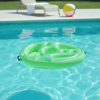 Long-Lasting Floating Tray with Cup Holders Compact Inflatable Tray with Handles Easy to Clean Inflatable Drink Holder Fun for Adults