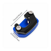 Motorcycle Side Stand Enlarger U-Shaped Opening Side Stand Extension Plate Kickstand Enlarger Plate Socket-Head Screws