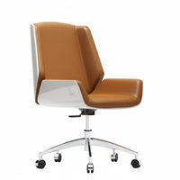 Armless Caster Chair Minimalist design rotating Seat Ergonomic rear supportrest Padded padding for Students, Bedroom