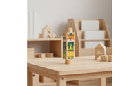 Early Learning Rotating Creature Game Hand-Eye Coordination Wooden Creature Matching Toy Fine Movement Skills Rotating Block Game Safe Natural Wood for Toddlers, Babies, Kids, Preschool