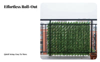 Artificial Foliage Fence Realistic Look Fake Foliage Hedge Greenery Fence Roll Weatherproof Garden Decor Protection for Patio