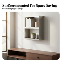 Decorative Background U-Shaped Floating Ledge Modern Design Wall Shelf Space-Saving Storage Rack Multi-Purpose for Collectors, Decorators, Homeowners, Living Room, Bedroom, Kitchen, Bathroom