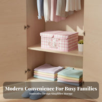 twoLid Underwear Container Foldable Storage container cleanable for Students, Parents