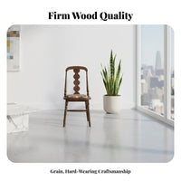 French design Upholstered Wooden Armchair durable Wood Frame Dining Seat Retro Design Indoor Furniture Ergonomic Backrest for Adults, Homeowners, Living Room, Home Office, study alcove, Restaurant