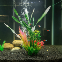 Aquarium Plastic Plant Decorations for Fish Tank Landscaping