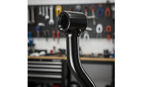 Chrome Plated Saddlebag Bracket Metal Iron Saddlebag Support Frame Black for Harley Riders, Wheel Clearance