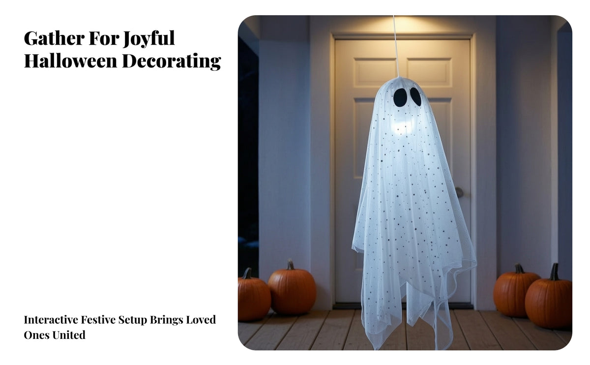 3 Pieces Translucent Hanging Specters | Spooky Seasonal touch, Halloween, for Porch