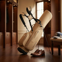 Golf Stand Bag Seven-Compartment Golf Bag with Stand Double Strap for Walking Golfers, Driving Range