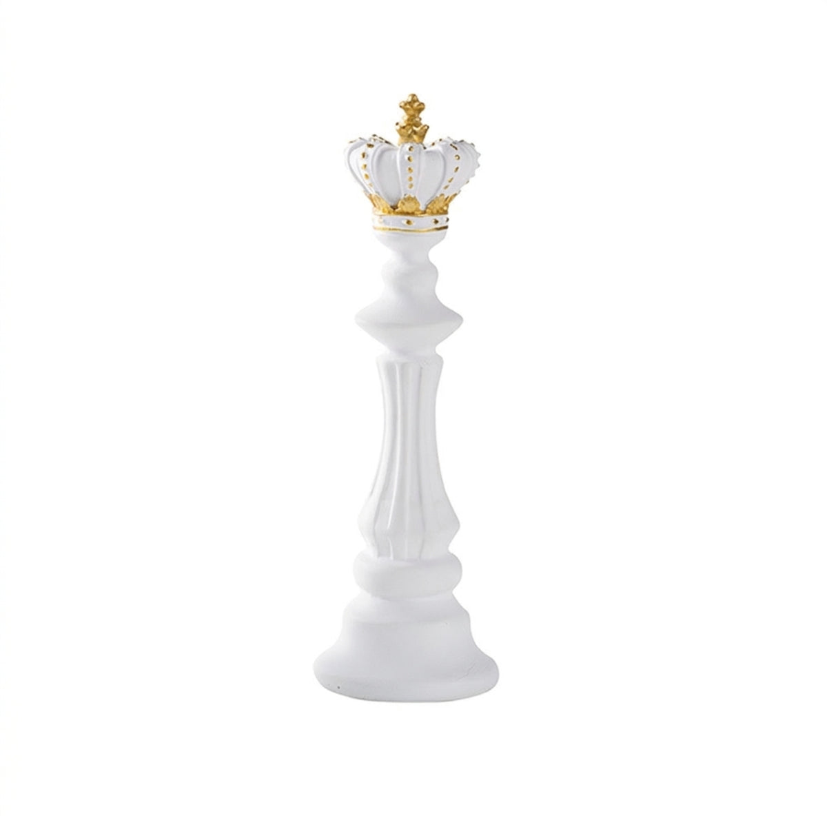 Chess King Figurine Sculptural Chess King Statue Timeless Ornament for Collectors