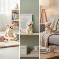 Chihuahua Stuffed Toy Lifelike Chihuahua Stuffed Dog Plushie Cuddly High Quality for Children, Playroom, Bedroom