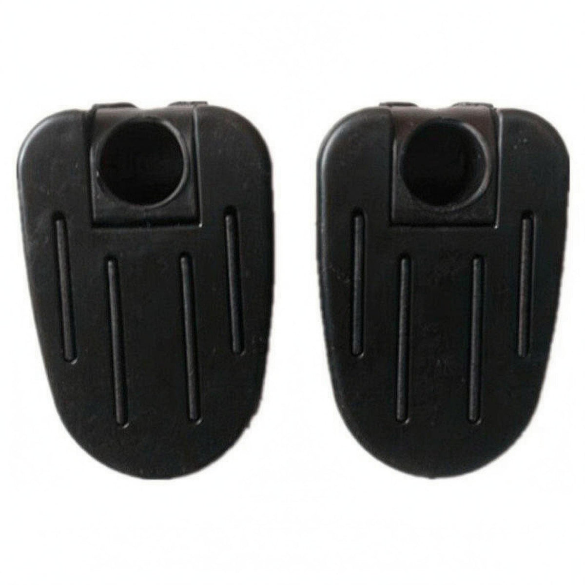 Textured Folding Pedal Rounded Rectangular Electric Bike Pedal Black Riding Gear Installation Screws