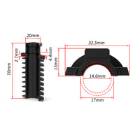 Electronic-Gear-Change Battery Fixing Sleeve Molded Battery Adapter with Ribbed Fins Compact for Commuters
