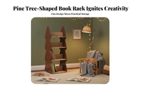 360° Rotation Rotating Tree-Shaped Bookshelf Child-Friendly Rotating Tree-Shaped Shelf Accessible Design Bookcase Space-Saving for Children, Toddlers, Parents, Playroom, Classroom, Nursery, Kindergarten