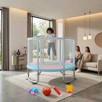 Stability Pads Children's Indoor Trampoline Easy Assembly Kids Trampoline Astm Certified